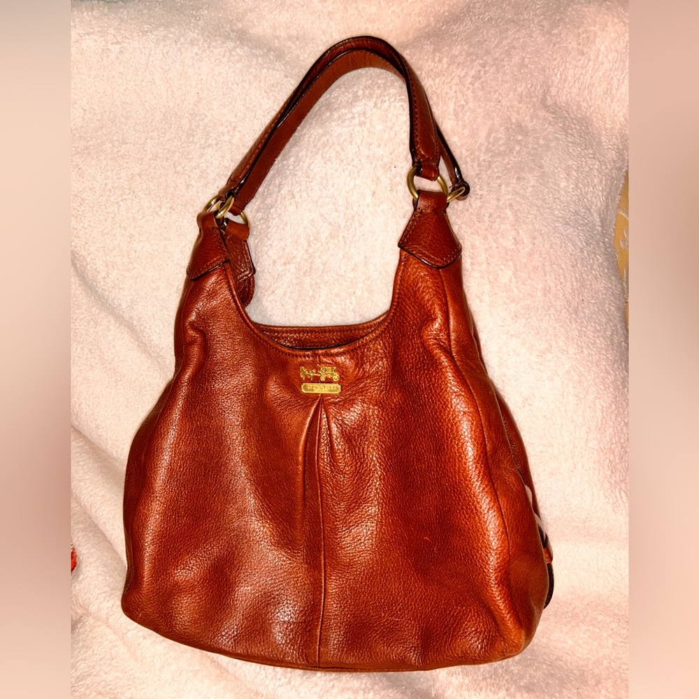 Coach Brown Leather Hobo Bag